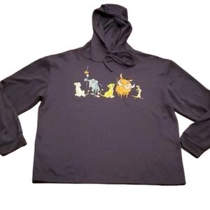 Disney Sweater Womens The Lion king womens size L  3/4th sleeve crop top
